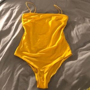 H and M yellow one piece